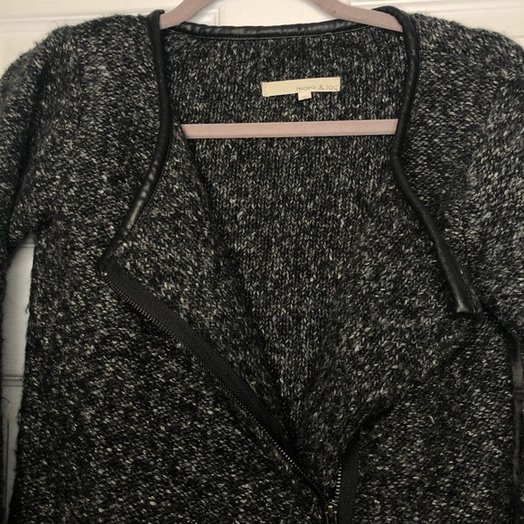 Plenty Monk & Lou Zip Up Cotton Charcoal Shacket - Picture 3 of 7